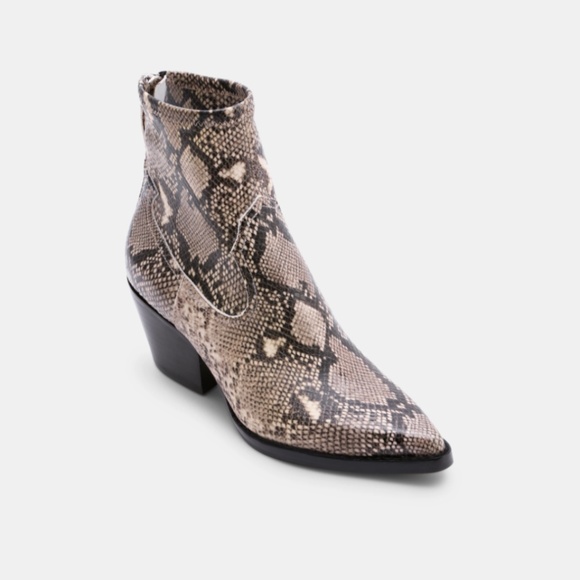Dolce Vita Shanta Snake Booties Size 10 - Picture 3 of 15